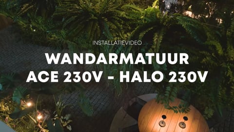 Wandarmatuur ACE 230V - HALO 230V installeren