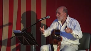 Josep Tero, omple el pati del Casal del Jubilat