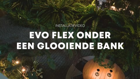 EVO FLEX onder een glooiende bank installeren
