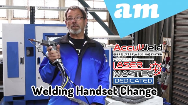 Welding Handset Torch Change for LaserMaster Dedicated Fiber Laser System and Wire Feeder Install