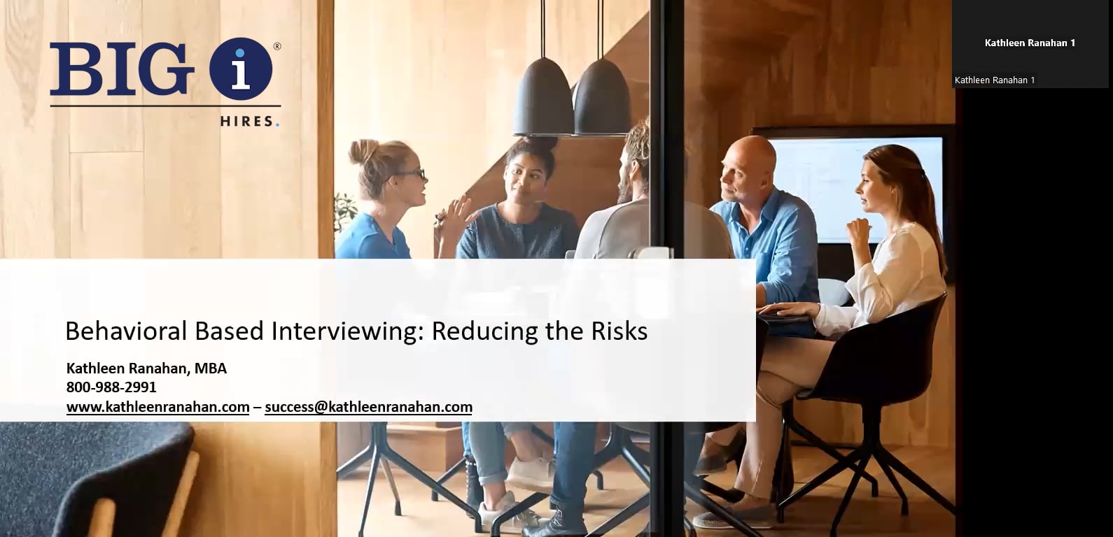 Behavioral Based Interviewing Reducing the Risks on Vimeo