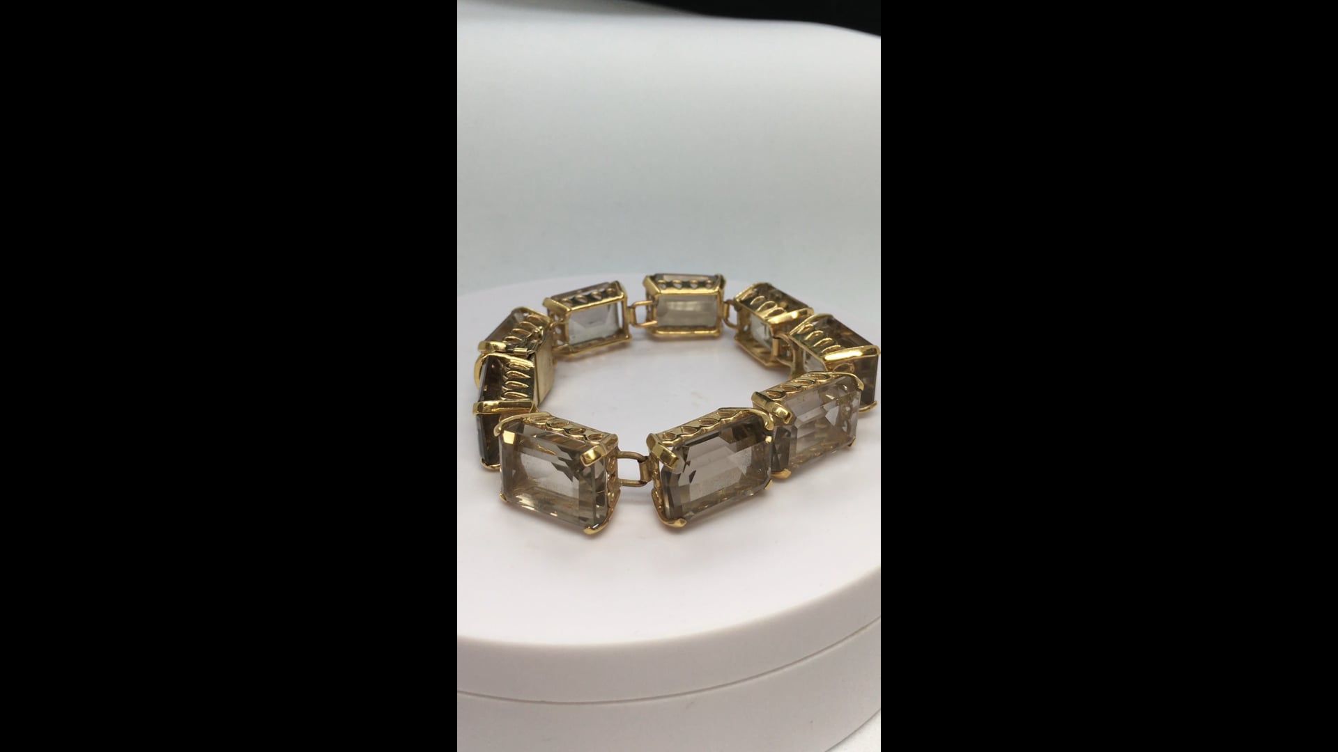 14K gold 18 mm X 14 mm 9 Rectangular Natural Smoky Topaz 14K gold 18 mm X 14 mm 9 Rectangular Natural Smoky Topaz