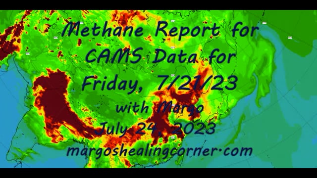 Methane Report for CAMS Data for Fri., 7/21/23