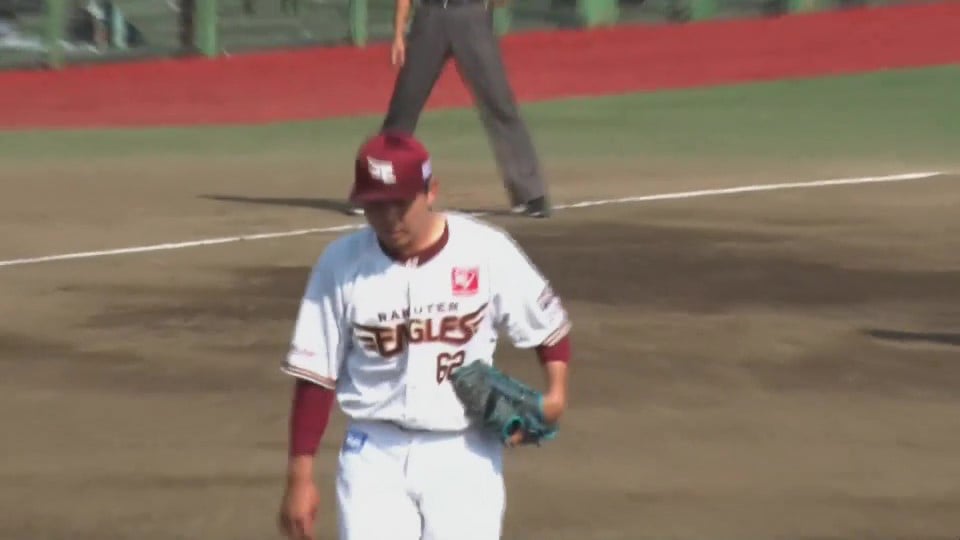 【ファーム】逆転の流れを呼び込む投球!! イーグルス・西口直人 1回を無失点に抑える!!  2023年7月25日 東北楽天ゴールデンイーグルス 対 東京ヤクルトスワローズ
