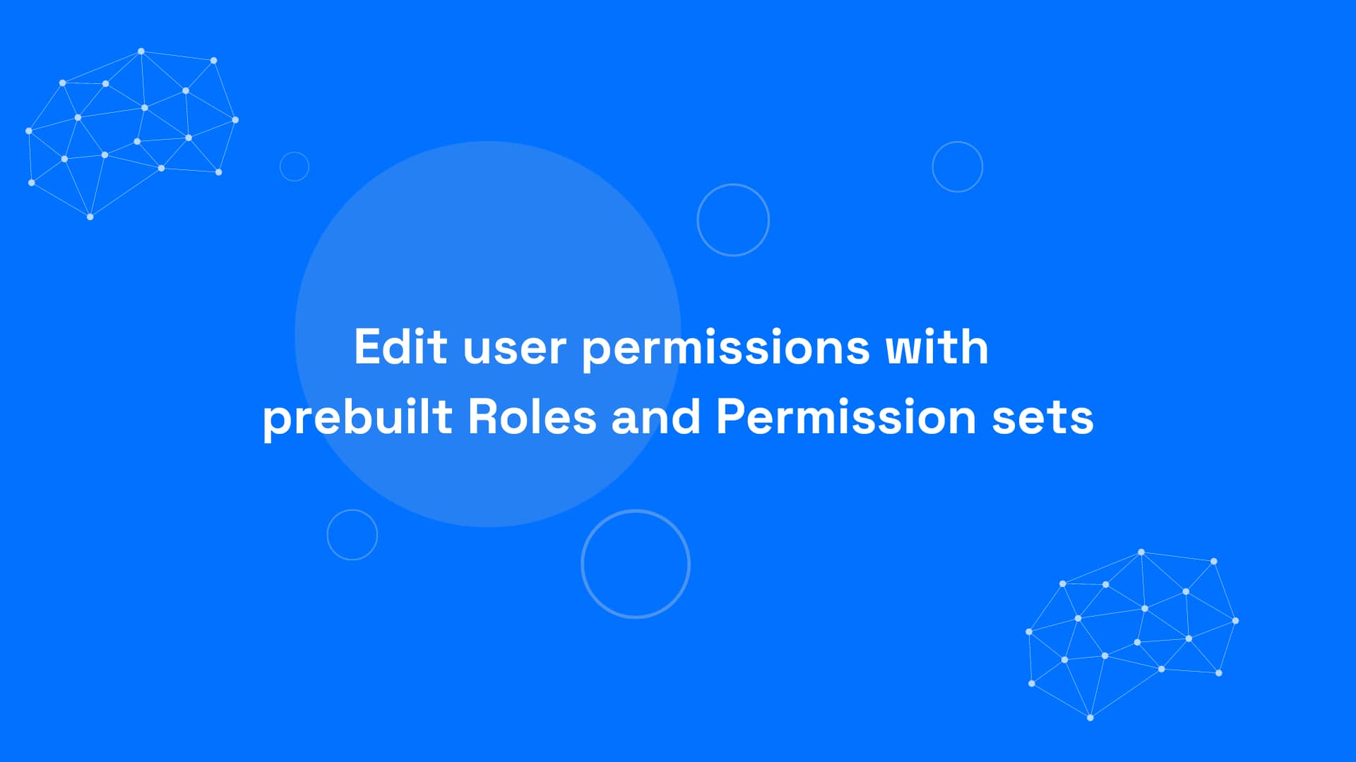 Edit user permissions with prebuilt Roles and Permission sets on Vimeo