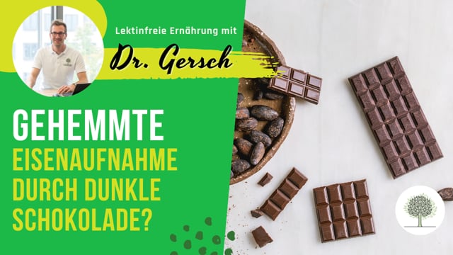 Behindert dunkle Schokolade die Eisenaufnahme? 