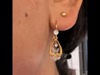 Orecchini pendenti con diamanti 14 carati 13193-5064