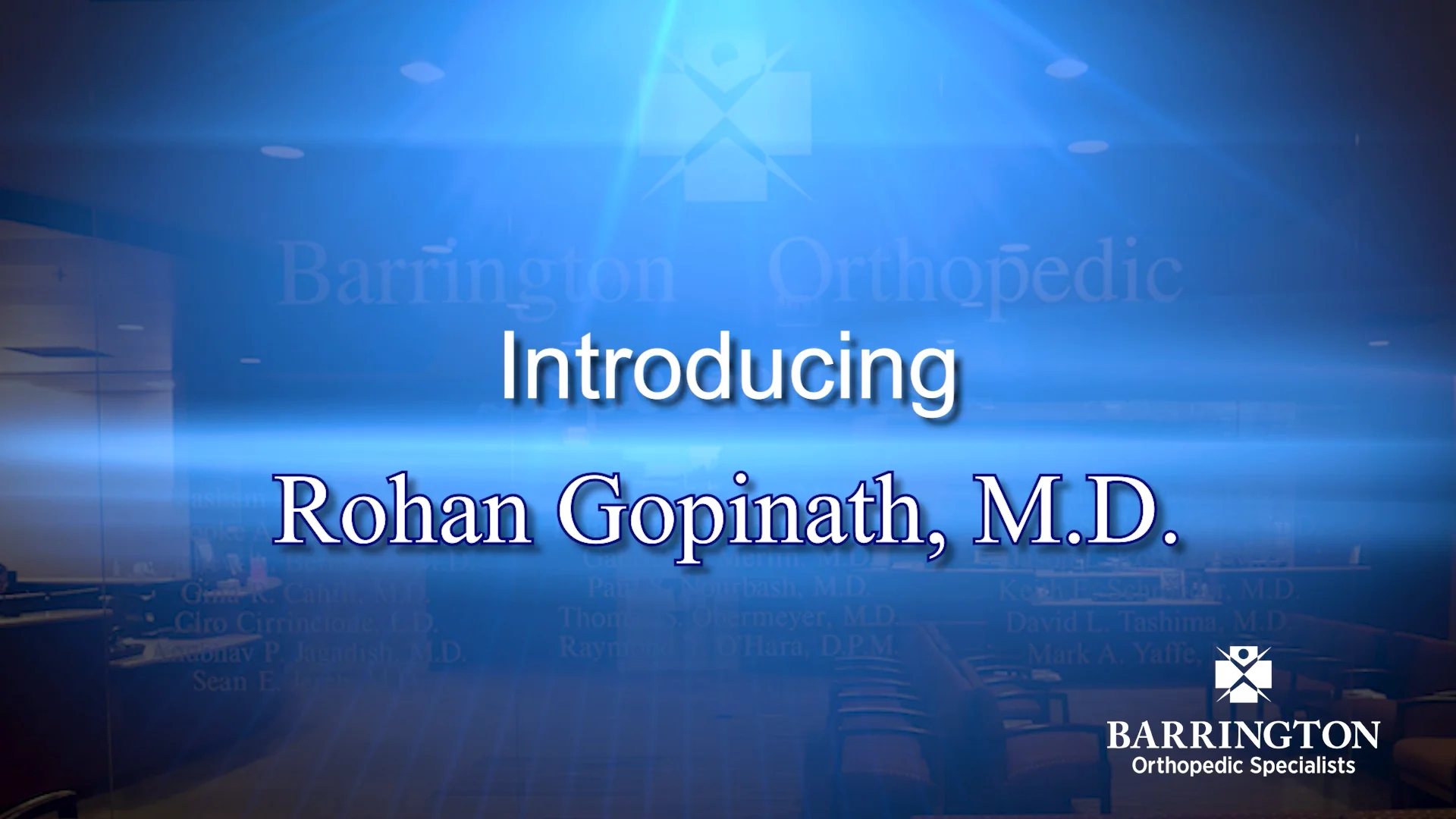 Dr. Rohan Gopinath Barrington Orthopedic Specialists