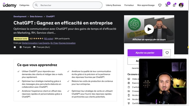 vous fournir une formation ChatGPT