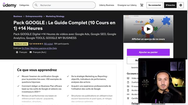 vous fournir une formation GOOGLE
