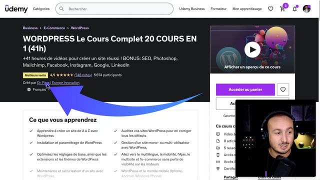 vous fournir une formation Wordpress 41heures
