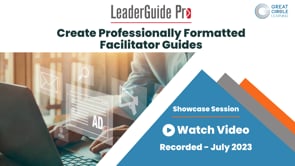 Create Professionally Formatted Facilitator Guides