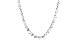 15.00 ct. t.w. Graduated Lab-Grown Diamond Tennis Necklace in 14kt Yellow Gold