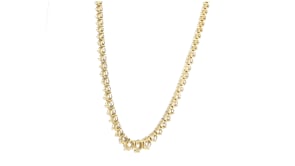 10.00 ct. t.w. Graduated Lab-Grown Diamond Tennis Necklace in 14kt Yellow Gold