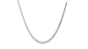7.00 ct. t.w. Graduated Lab-Grown Diamond Tennis Necklace in 14kt White Gold
