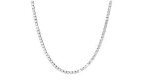 7.00 ct. t.w. Lab-Grown Diamond Tennis Necklace in 14kt White Gold