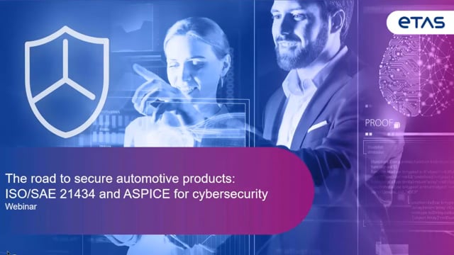 The road to secure automotive products: ISO/SAE 21434 and ASPICE for cybersecurity
