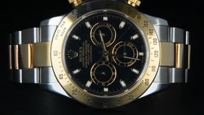 Pre-Owned Rolex Daytona Mens 40mm Auto Chronograph Stainless Steel and 18kt Yellow Gold Watch