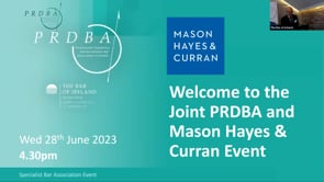 Joint PRDBA and Mason Hayes & Curran Event