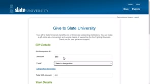 Online Giving Form