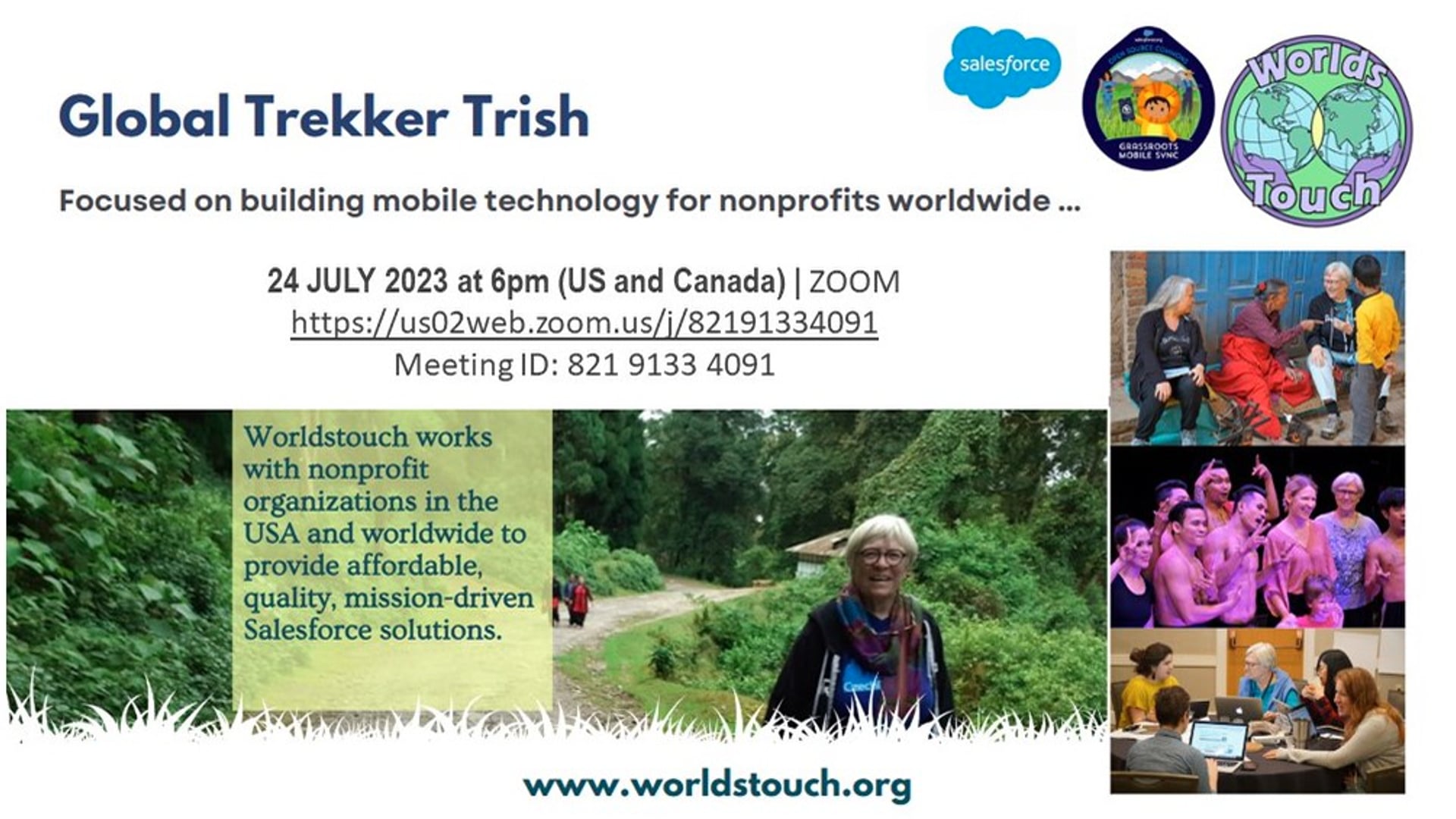 July 24th 2023 Trish Perkins - Building an innovative mobile APP for Global Nonprofits