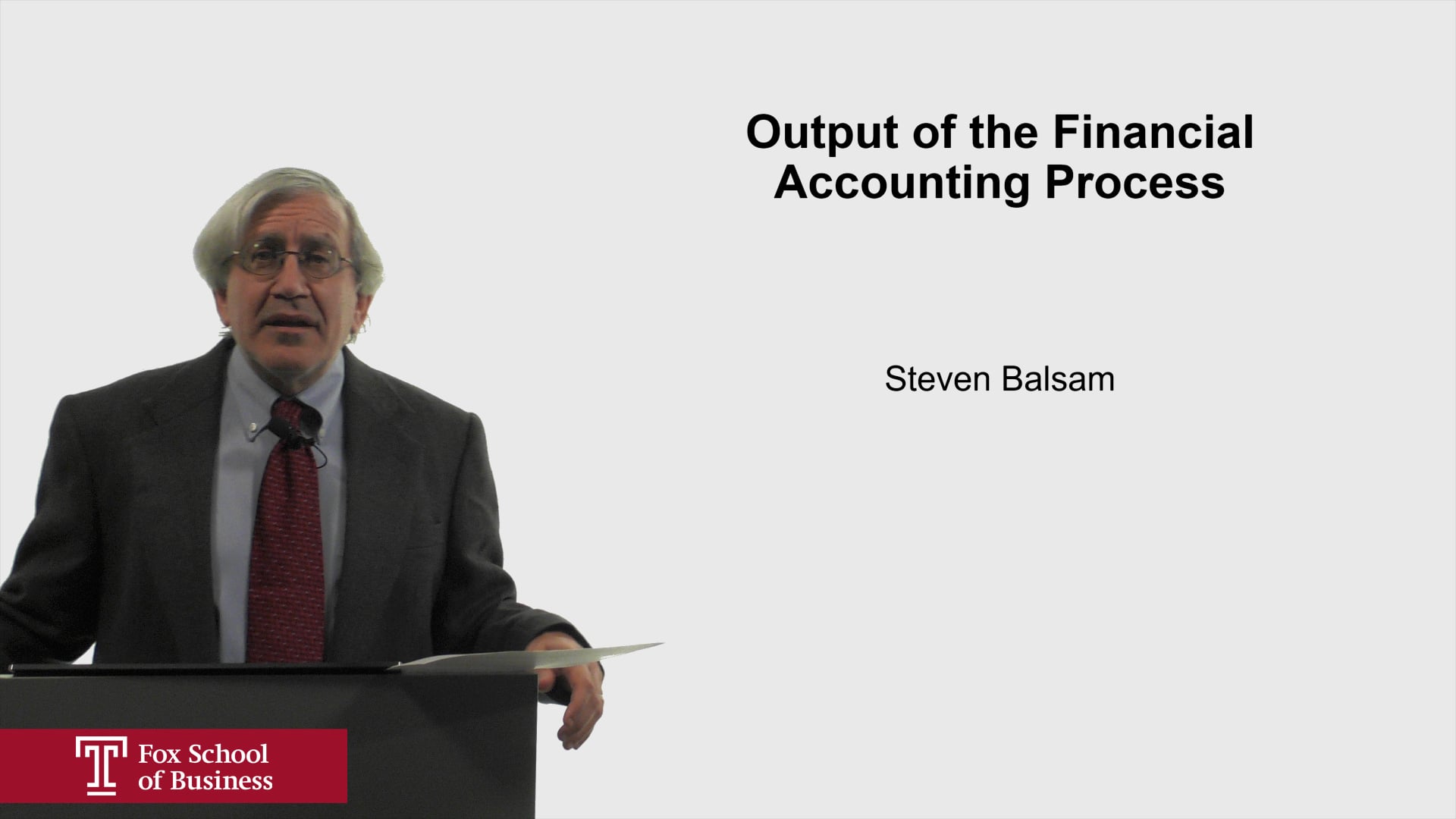Login to view Output of the Financial Accounting Process