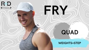 Quad focus Glute sub focus Fry (weights+step) 72623
