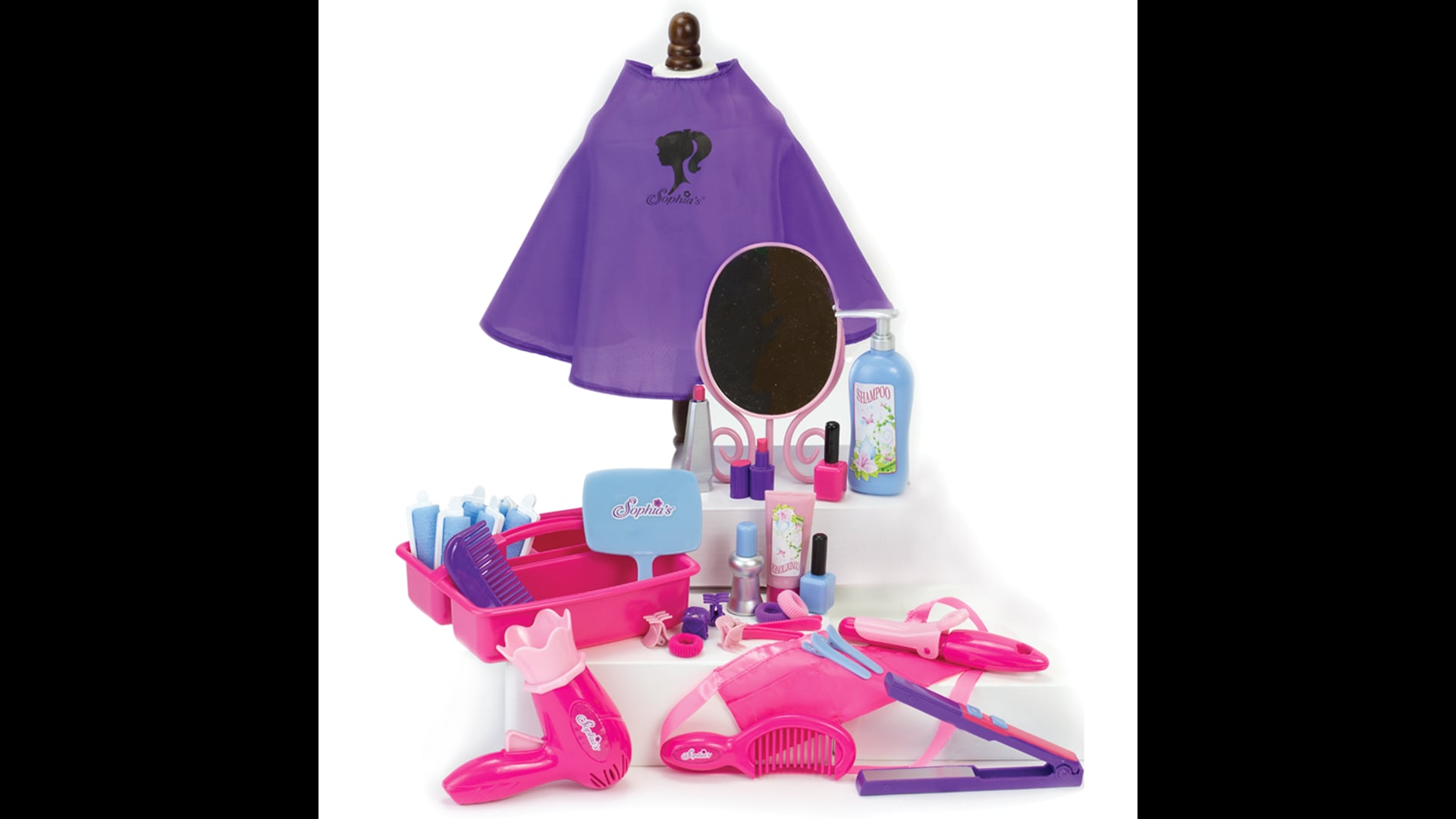 18" Dolls Hair Salon Complete 30 Pcs Play Set Kids Toys And Games