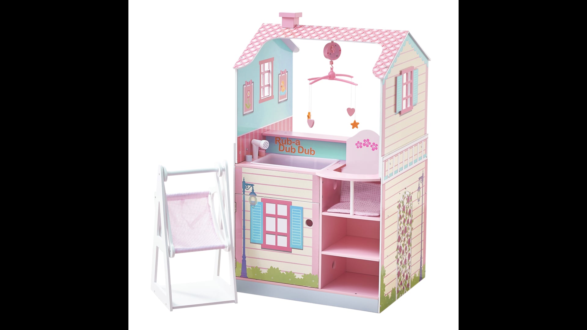 Doll Changing Station Dollhouse pink Contemporary Kids Toys And