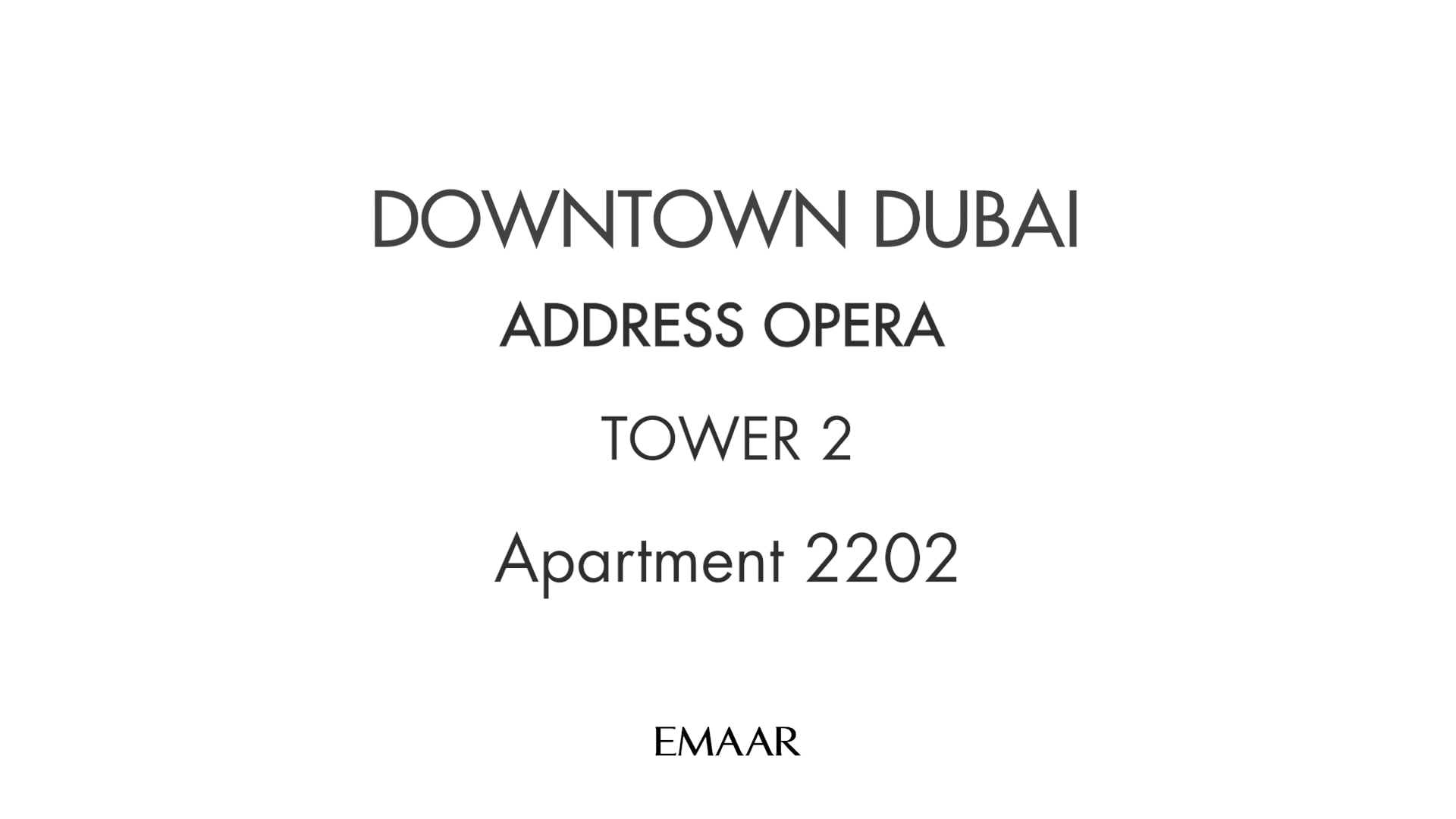 BD Address Opera T2-22-2202 on Vimeo