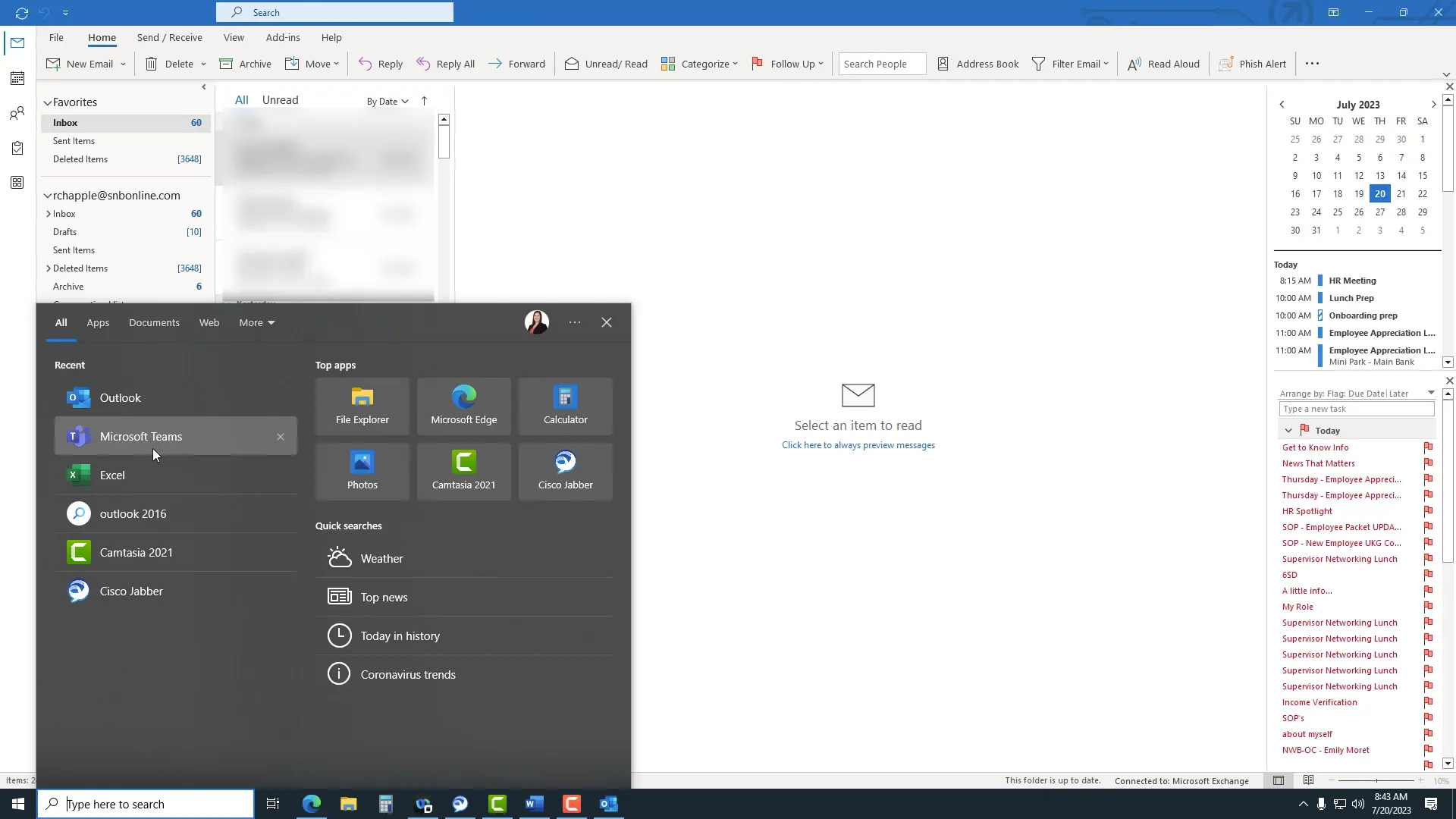 Outlook and Teams Pinning to the Taskbar on Vimeo