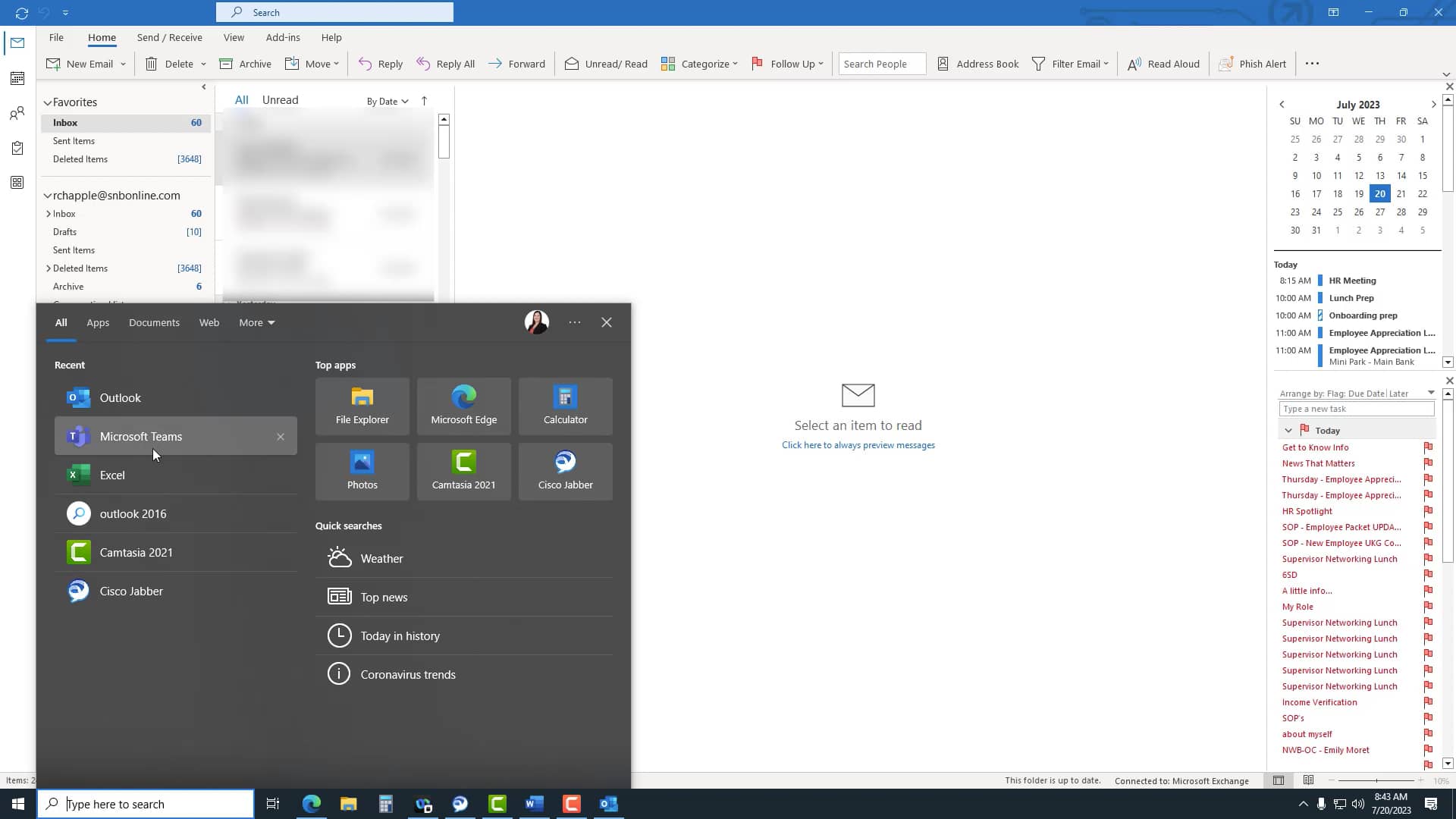 Outlook and Teams Pinning to the Taskbar on Vimeo