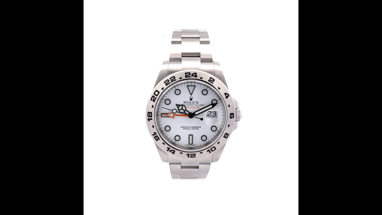 Rolex Explorer II White Dial 'Polar Bear' Orange Hand 216570