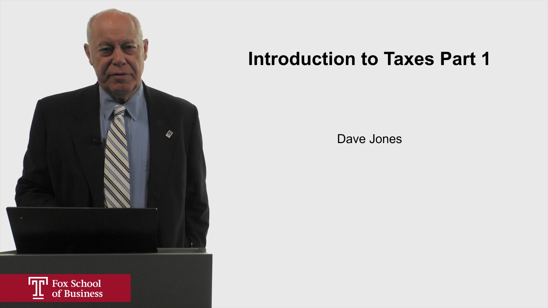 Login to view Introduction to Taxes Part 1