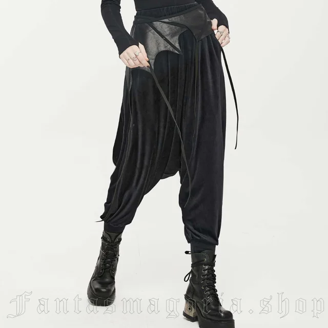 Bat Wrap Trousers - Punk Rave | Fantasmagoria.shop