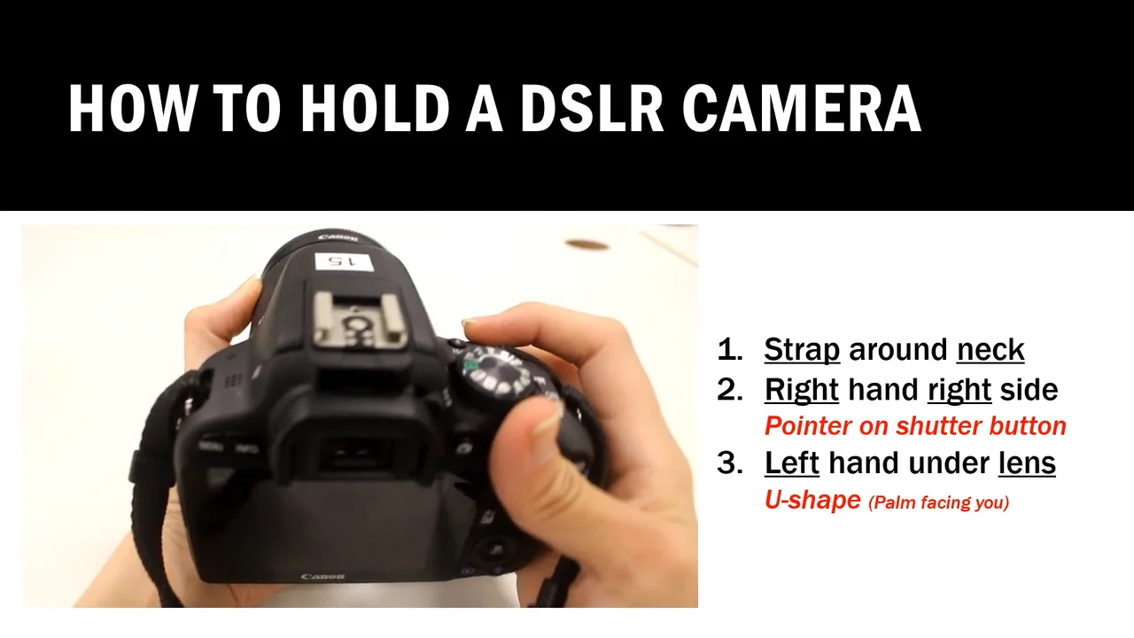 How to hold a DSLR Camera on Vimeo