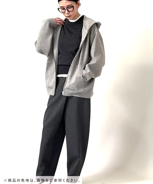 ダブルフェイスニットフーディブルゾン | [公式]カレンソロジー  