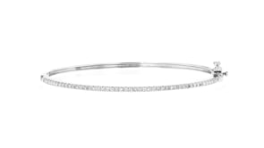 25 ct. t.w. Diamond Bangle Bracelet in Sterling Silver
