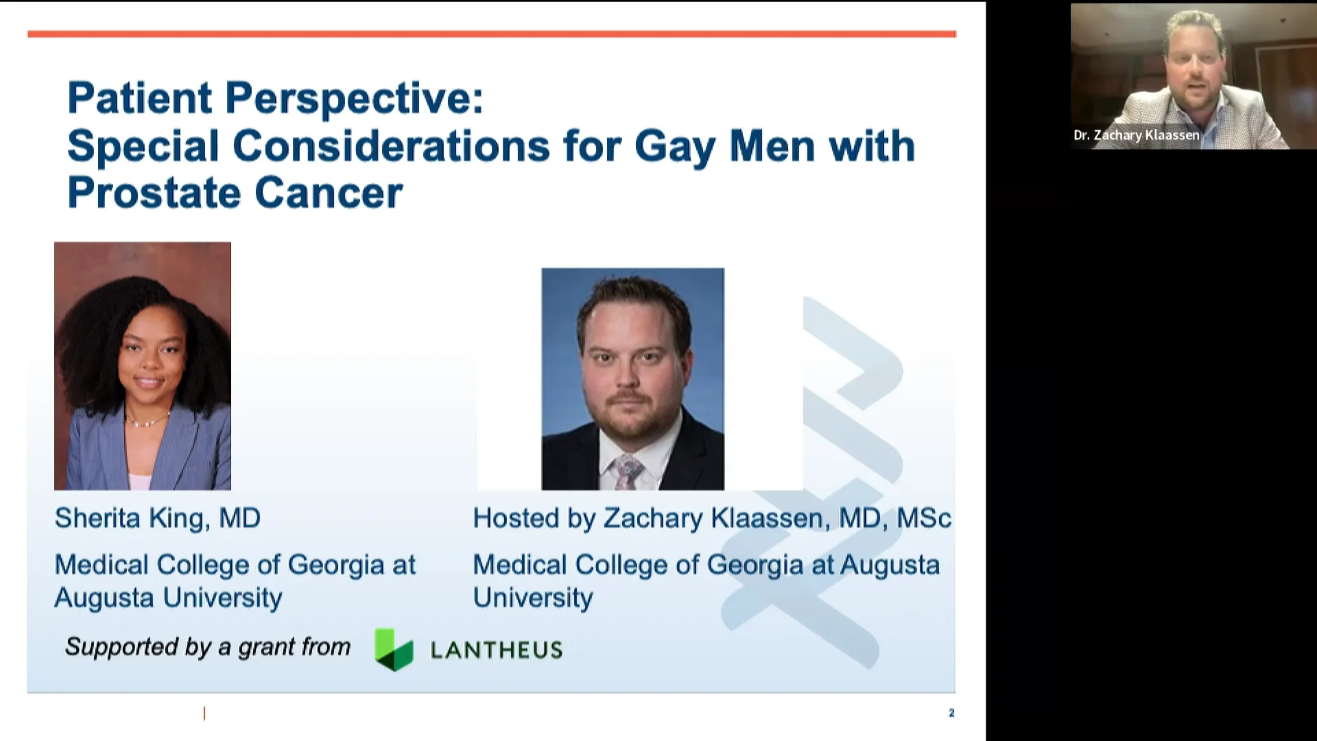 PCF Monthly Webinar Series: Considerations for Gay Men with Prostate Cancer  on Vimeo