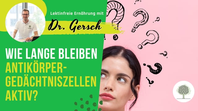 Wie lange bleiben Lebensmittel-Antikörper-Gedächtniszellen im Körper aktiv?