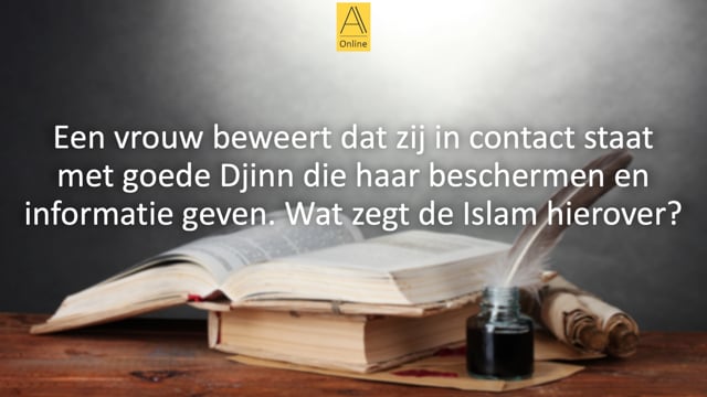 Contact hebben met goede Djinn