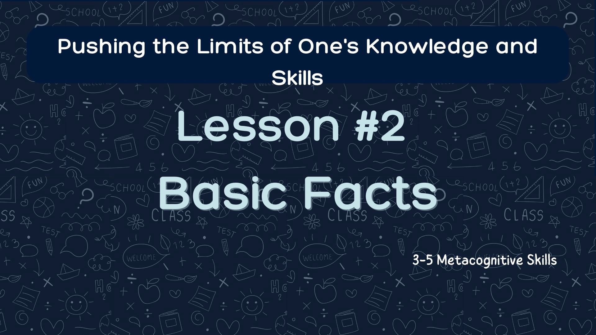 Lesson #2 Basic Facts video thumbnail