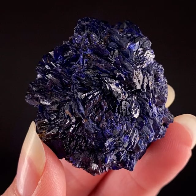 Azurite (''rose'') (rare Chinese locality)