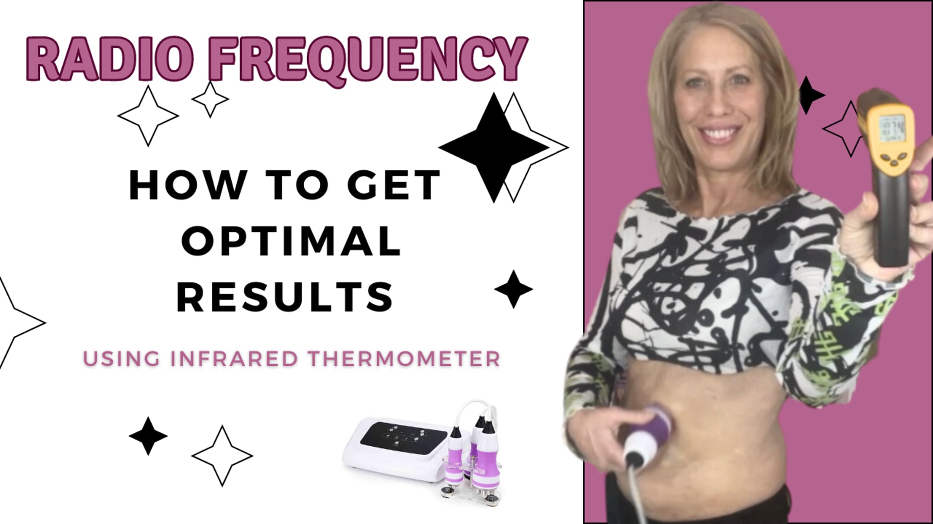 Radio Frequency & Infrared Thermometer Create Collagen with the Optimal Temperature