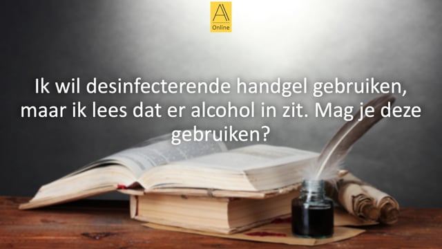 Desinfecterende handgel met alcohol