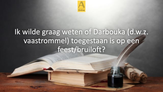 Is Darbouka tijdens feesten toegestaan