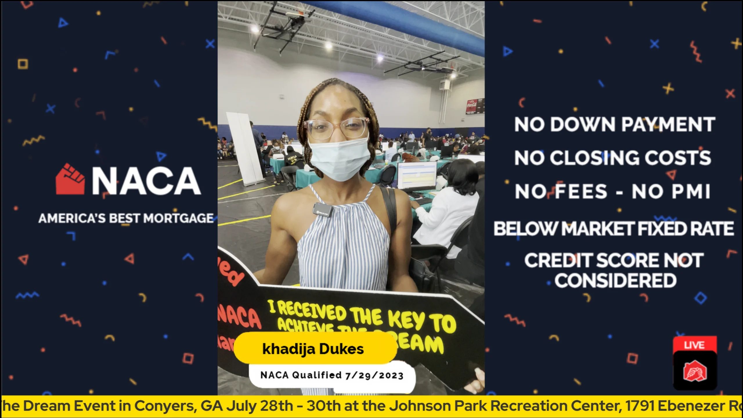 LIVE NACA Qualification Khadija Dukes. Conyers, GA Achieve The Dream