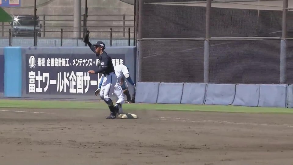 【ファーム】バファローズ・佐藤一磨・西野真弘・石岡諒太が走者の動きを見逃さず変則ゲッツー!!  2023年7月30日 北海道日本ハムファイターズ 対 オリックス・バファローズ