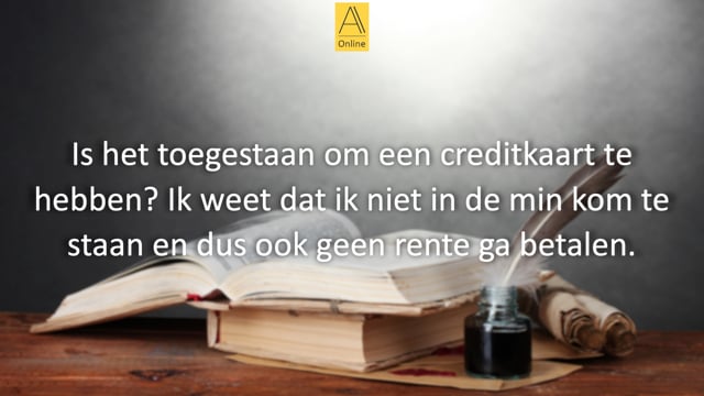 Bezitten van een creditcard