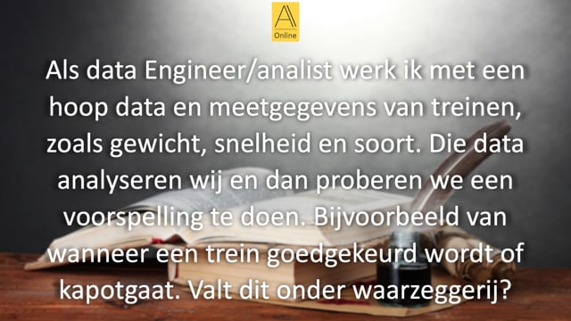 Doen van voorspellingen op basis van data